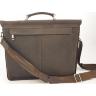 Классический мужской портфель из кожи Крейзи коричневого цвета VATTO (11727) - 5