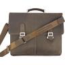 Классический мужской портфель из кожи Крейзи коричневого цвета VATTO (11727) - 6