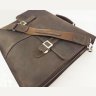 Классический мужской портфель из кожи Крейзи коричневого цвета VATTO (11727) - 8