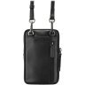 Маленькая мужская кожаная сумка для телефона с ремешком на плечо Visconti 69285 - 12