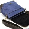 Мужская сумка-мессенджер среднего размера из комбинации кожи и текстиля TARWA (21709) - 4
