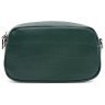 Зеленая женская сумка-кроссбоди из натуральной кожи под крокодила Keizer 71686 - 1