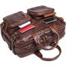 Городская сумка - рюкзак из натуральной кожи коричневого цвета VINTAGE STYLE (14590) - 7