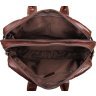 Городская сумка - рюкзак из натуральной кожи коричневого цвета VINTAGE STYLE (14590) - 8