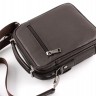 Кожаная мужская вместительная сумка красивого коричневого цвета H.T Leather (10134) - 11