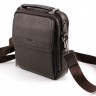 Кожаная мужская вместительная сумка красивого коричневого цвета H.T Leather (10134) - 8