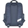 Серый школьный текстильный рюкзак для девочек с принтом Bagland 53386 - 3