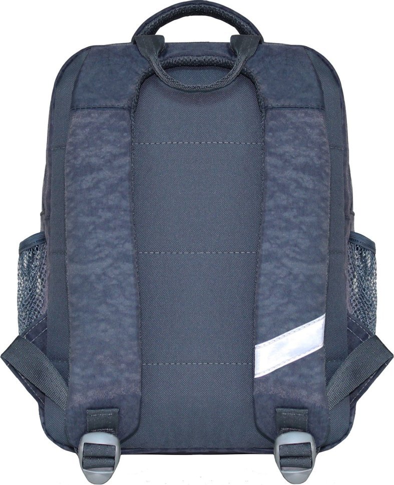 Серый школьный текстильный рюкзак для девочек с принтом Bagland 53386