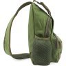 Военная тактическая текстильная сумка оливкового цвета с одной лямкой - MILITARY SRYLE (21971) - 2