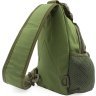 Военная тактическая текстильная сумка оливкового цвета с одной лямкой - MILITARY SRYLE (21971) - 3