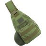 Военная тактическая текстильная сумка оливкового цвета с одной лямкой - MILITARY SRYLE (21971) - 5