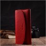 Красный горизонтальный женский кошелек из натуральной кожи с клапаном Tony Bellucci (2421969) - 6