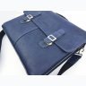 Стильный мужской портфель синего цвета из винтажной кожи VATTO (11728) - 7