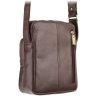 Качественная мужская сумка-планшет из натуральной кожи коричневого цвета Visconti Riley 69186 - 12