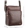 Качественная мужская сумка-планшет из натуральной кожи коричневого цвета Visconti Riley 69186 - 14