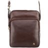 Качественная мужская сумка-планшет из натуральной кожи коричневого цвета Visconti Riley 69186 - 15