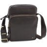 Качественная мужская сумка-планшет из натуральной кожи коричневого цвета Visconti Riley 69186 - 1