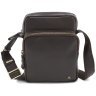 Качественная мужская сумка-планшет из натуральной кожи коричневого цвета Visconti Riley 69186 - 3
