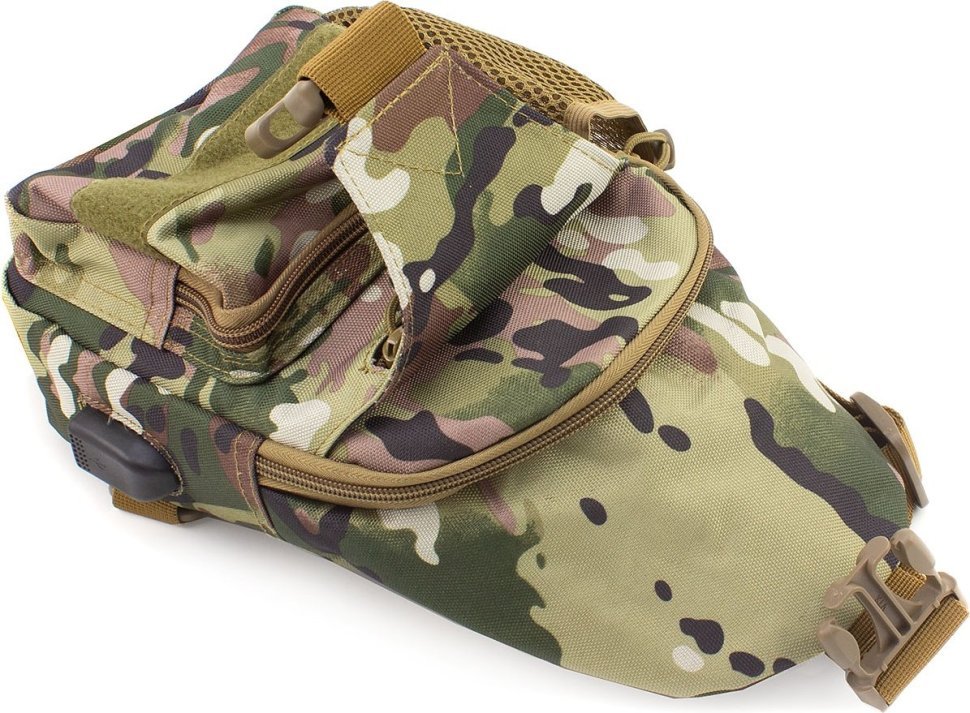 Текстильная тактическая военная сумка-слинг с одной лямкой MILITARY STYLE (21972)