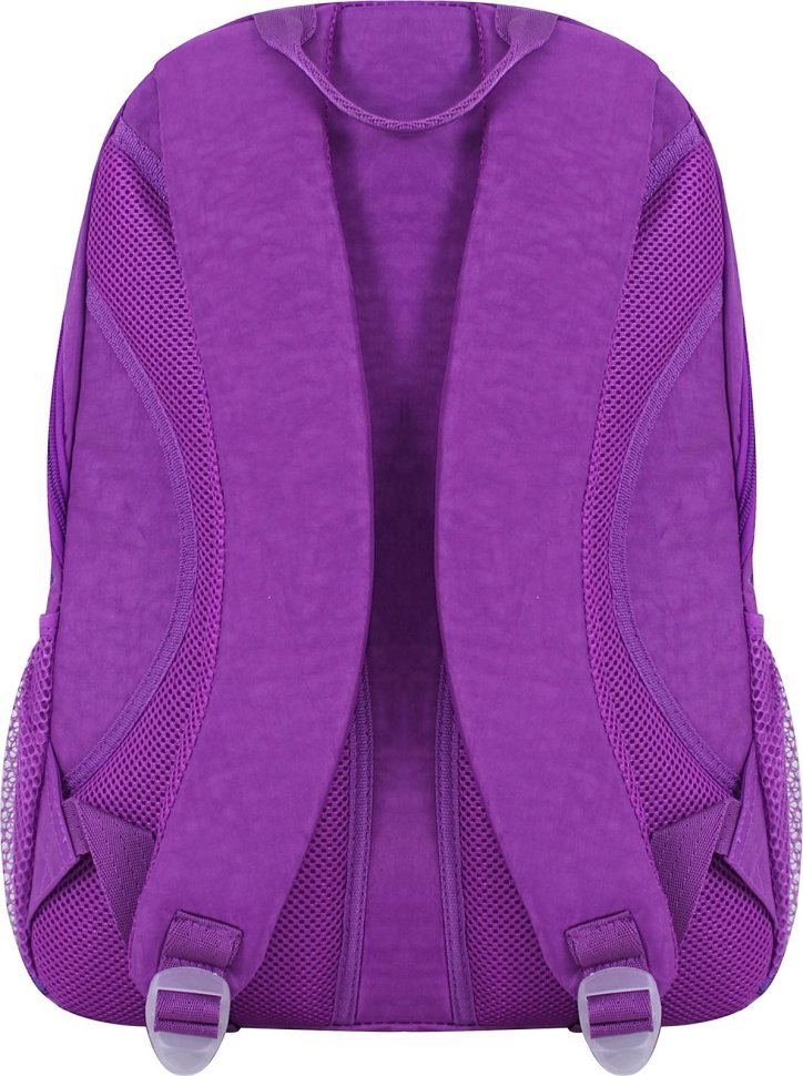Школьный рюкзак для девочки из текстиля в фиолетовом цвете Bagland (54087)