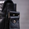 Популярная мужская сумка-мессенджер из гладкой кожи черного окраса SHVIGEL (00858) - 7