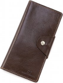 Кожаный купюрник ручной работы на кнопке ST Leather (17835)