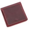 Женский винтажный кошелек цвета марсала Grande Pelle (13018) - 5