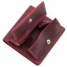 Женский винтажный кошелек цвета марсала Grande Pelle (13018) - 6