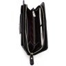 Крупный кошелек-клатч из прочной натуральной кожи черного цвета KARYA (19606) - 6
