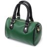 Зеленая женская сумка из натуральной кожи с двумя короткими ручками Vintage 2422351 - 1