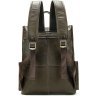 Стильный мужской рюкзак коричневого цвета с клапаном VINTAGE STYLE (14668) - 2