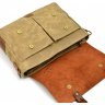 Мужская сумка-портфель водостойкой ткани с кожаным клапаном TARWA (19676) - 6