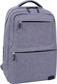 Серый мужской тканевый рюкзак с отделением под ноутбук Bagland (53588)