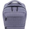 Серый мужской тканевый рюкзак с отделением под ноутбук Bagland (53588) - 4