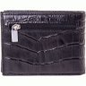 Стильное черное мужское портмоне из натуральной кожи с зажимом для купюр KARYA (2417127) - 3