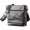 Многофункциональная мужская сумка-планшет из натуральной кожи черного цвета SHVIGEL (11181) - 2
