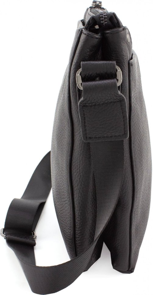 Мужская кожаная сумка на плечо в черном цвете Leather Collection (11115)