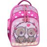 Школьный рюкзак для девочек в малиновом цвете с принтом Bagland (55388) - 1