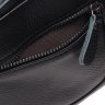 Черная наплечная мужская сумка-планшет из фактурной кожи на две молнии Borsa Leather (21424) - 7