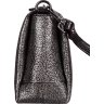 Кожаная сумка серебристого цвета на плечо Desisan (3017-669) - 3