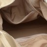 Женская кожаная сумка бежевого цвета на молнии Ricco Grande (15679) - 5