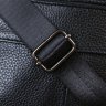 Мужская стильная сумка-барсетка из натуральной кожи флотар черного цвета Vintage (20449) - 9