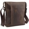 Кожаная мужская сумка в стиле винтаж на плечо VATTO (11630)  - 1