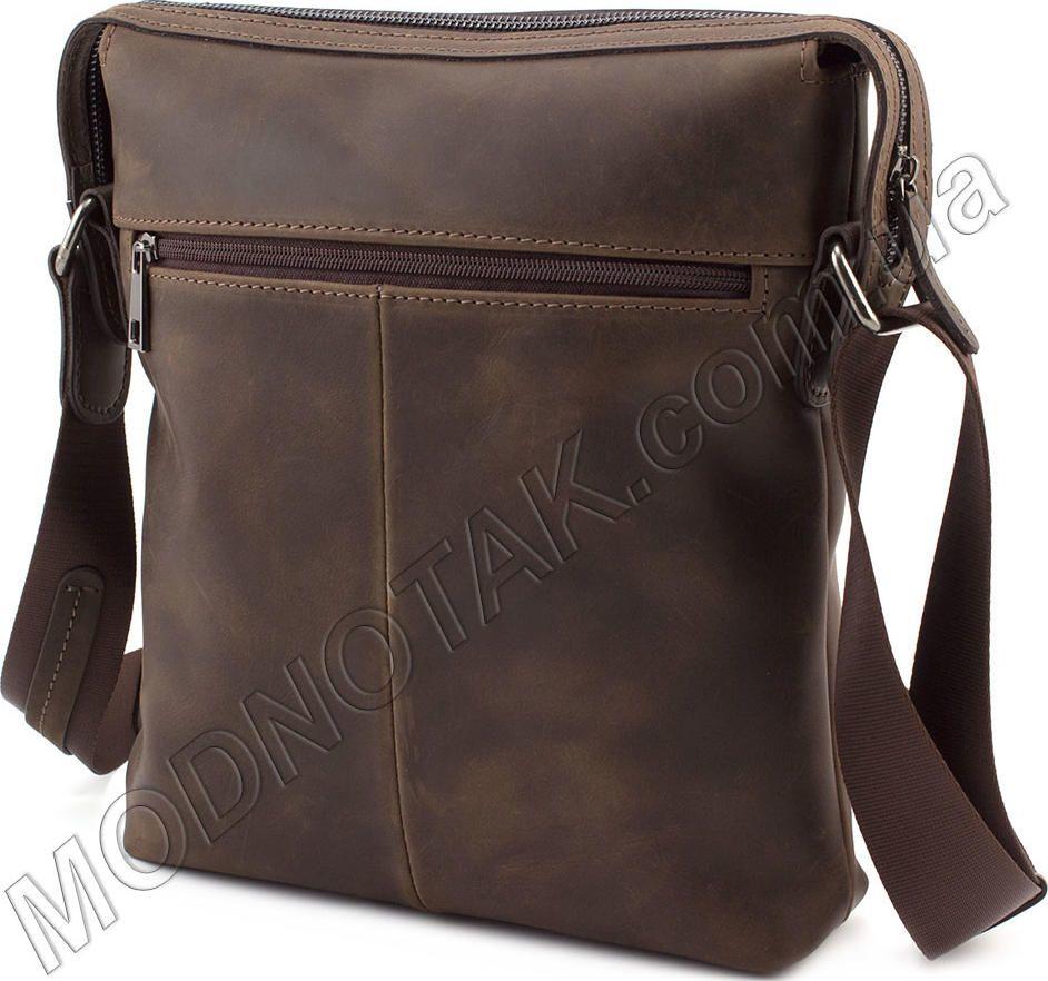 Кожаная мужская сумка в стиле винтаж на плечо VATTO (11630) 