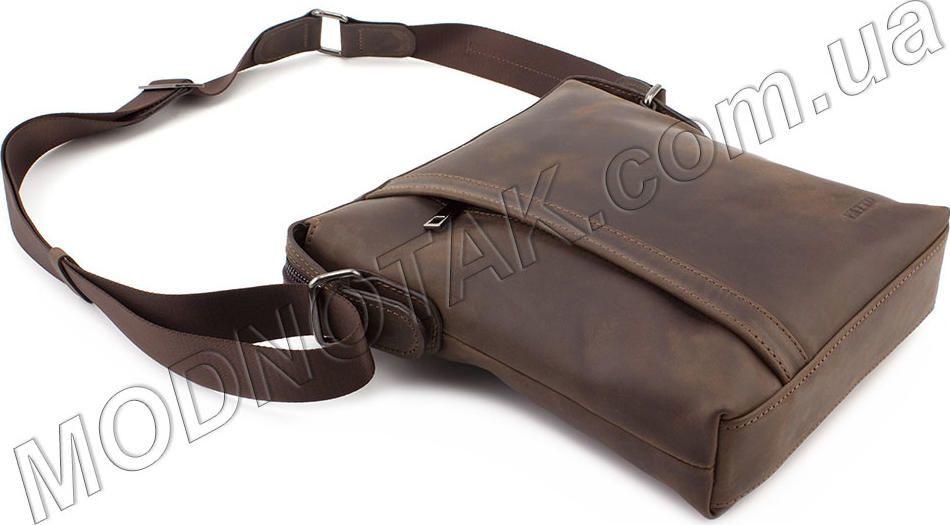 Кожаная мужская сумка в стиле винтаж на плечо VATTO (11630) 