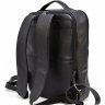 Городской кожаный мужской рюкзак черного цвета TARWA (19789) - 4