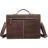 Винтажный деловой мужской портфель коричневого цвета VINTAGE STYLE (14774) - 2