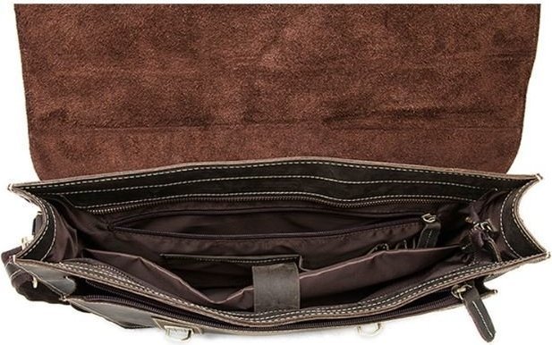 Винтажный деловой мужской портфель коричневого цвета VINTAGE STYLE (14774)