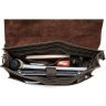 Винтажный деловой мужской портфель коричневого цвета VINTAGE STYLE (14774) - 6
