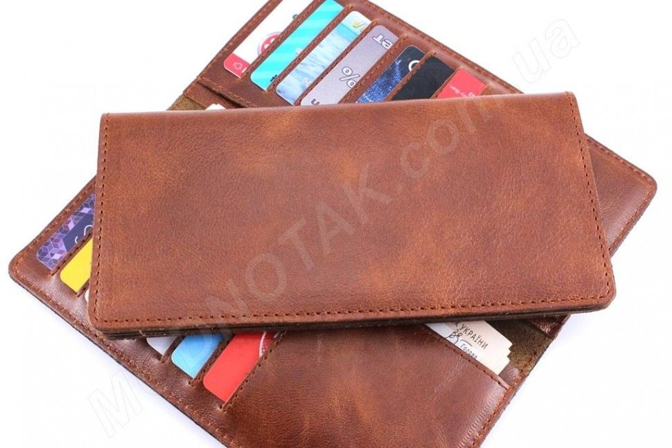 Купюрник кожаный рыжего цвета - ST Leather  (18006)